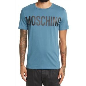 Moschino Couture Blue Logo T-shirt Size S